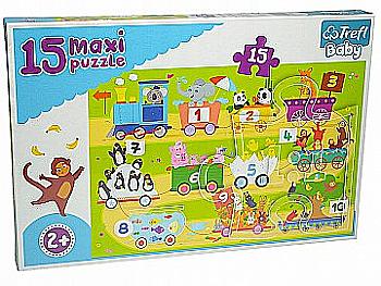 Пазл "15 Maxi" - Тренуйтеся з цифрами, Trefl, 14278 Пазл "15 Maxi" - Тренуйтеся з цифрами, Trefl, 14278