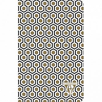 Блокнот 11*17 см 48 л. Neo Deco NoteBook, линия, на скобе, бумага слоновая кость, чёрно-золотой, 192606C Блокнот 11*17 см 48 л. Neo Deco NoteBook, линия, на скобе, бумага слоновая кость, чёрно-золотой, 192606C