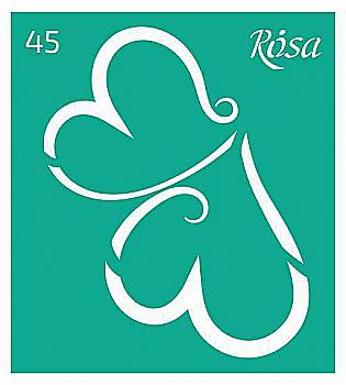 Трафарет самоклеючий 9*10 см №45 Rosa Talent