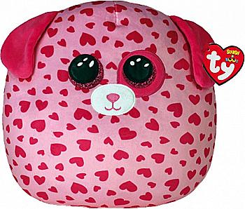 Іграшка м`яка TY Squish-a-Boos Рожевий пес "Tickle" 20 см, 39304 Іграшка м`яка TY Squish-a-Boos Рожевий пес "Tickle" 20 см, 39304