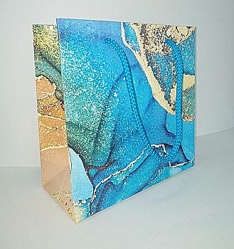 Пакет паперовий з ручками 16*16*7 см, диз. GB22-16167-01, СПК030 Пакет паперовий з ручками 16*16*7 см, диз. GB22-16167-01, СПК030