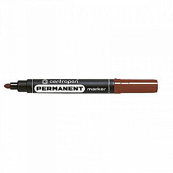 Маркер 8566 Permanent 2,5 мм круглий коричневий, CentroPen Маркер 8566 Permanent 2,5 мм круглий коричневий, CentroPen