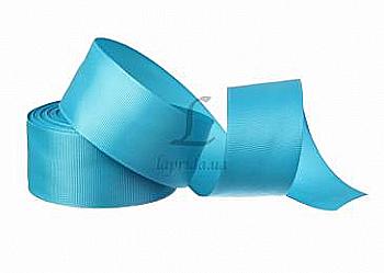 Лента репсовая 4 cм-18 м, GX-183, темно-голубая