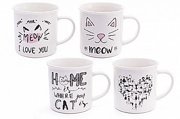 Кружка фарфоровая "Meow" 400 мл, 249-341 Кружка фарфоровая "Meow" 400 мл, 249-341