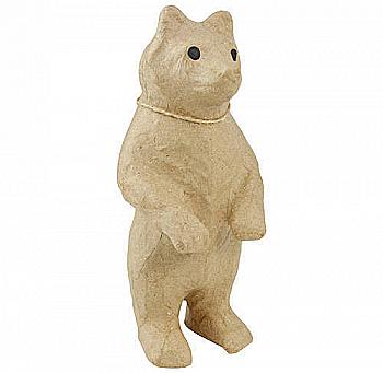 Заготівка з пап`є-маше маленька "Стоячий ведмідь" 9*9*20 см, SA146O ТМ "Clairefontaine"
