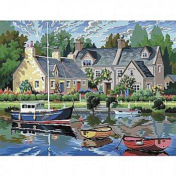 Набір для творчості Sequin Art Painting by numbers Senior Спокійна гавань, SA0130 Набір для творчості Sequin Art Painting by numbers Senior Спокійна гавань, SA0130