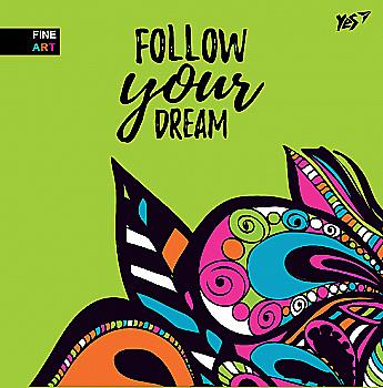 Блокнот 150*150 мм, 64 арк. "Follow your dream" YES 151527