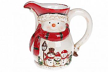 Глечик керамічний "Сніговики" 1,1 л, 827-857 Глечик керамічний "Сніговики" 1,1 л, 827-857