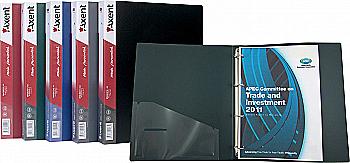 Папка А4 35 мм, 4 кольца, черная 1202-01/1208-01 Axent