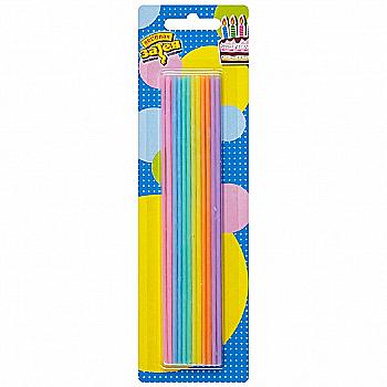 Свічки для торта Асорті Пастель 17 см, 24 од, 1502-5224