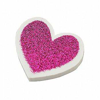 Гумка "Heart" фігурна з глітером, YES, 560505 Гумка "Heart" фігурна з глітером, YES, 560505