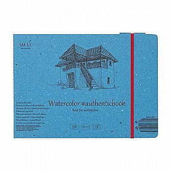 Альбом для акварели Authentic A5, 24,5*17,6 см, 280 г/м², 12 л, Smiltainis Альбом для акварели Authentic A5, 24,5*17,6 см, 280 г/м², 12 л, Smiltainis