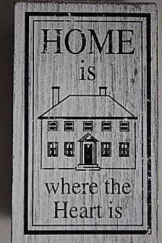 Штамп Вінтаж Home is where the Heart is, 10004096 ТМ "Artemio"