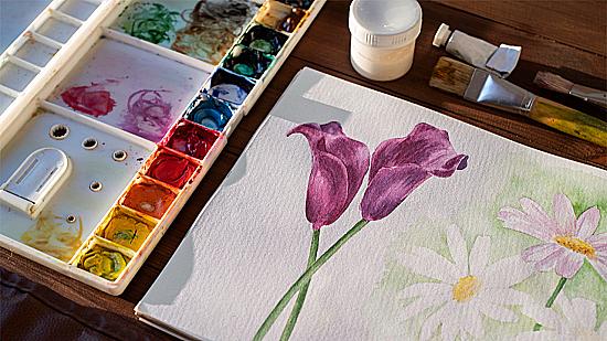 Рисование акварелью для начинающих: 5 техник создания эффектных иллюстраций пошагово