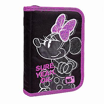 Пенал жесткий YES HP-04 "Minnie Mouse", одинарный с двумя клапанами, 533127 Пенал жесткий YES HP-04 "Minnie Mouse", одинарный с двумя клапанами, 533127