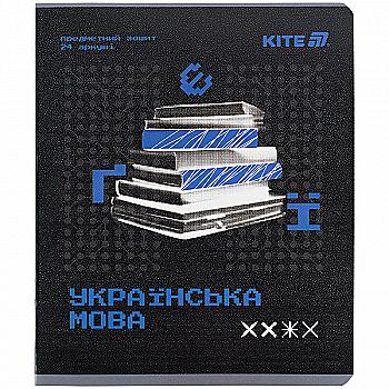 Тетрадь 24 лн, Предметка - Укр.язык, гибр лак+УФ, Techno, K25-240-9 Тетрадь 24 лн, Предметка - Укр.язык, гибр лак+УФ, Techno, K25-240-9