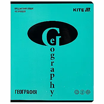 Тетрадь 48 кл, Предметка - География, софт тач+УФ, Bright, K25-240-15 Тетрадь 48 кл, Предметка - География, софт тач+УФ, Bright, K25-240-15
