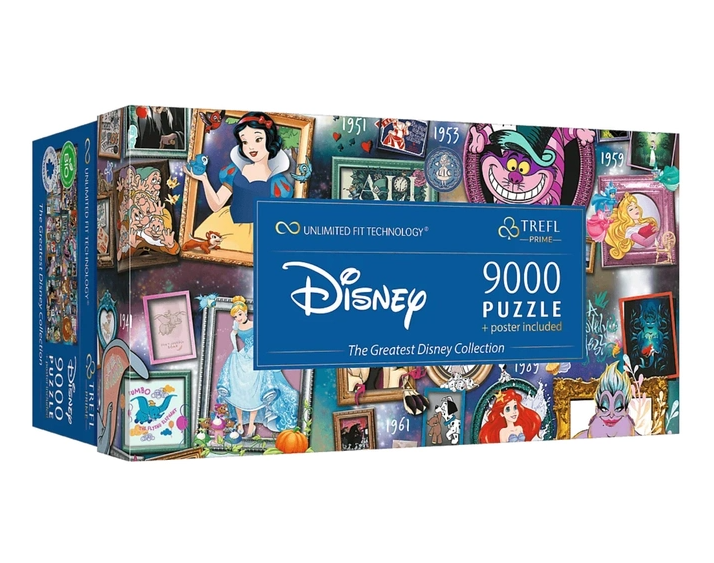 Пазл "9000 UFT" - Найбільша колекція Disney. Безкінечна колекція, Trefl, 81020