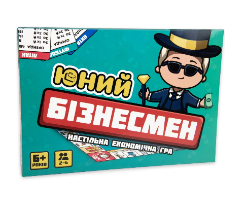 Гра настільна розважальна "Юний Бізнесмен" (укр) 30341, ТМ "Strateg"