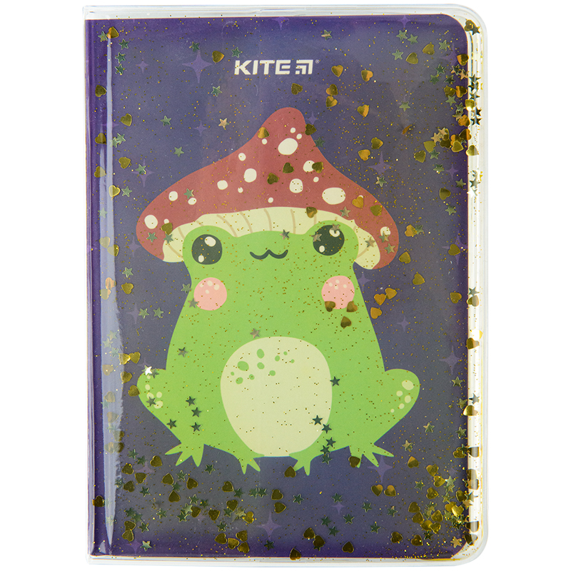 Блокнот А6, 80 арк. кл. "Frog", силіконова м`яка обкл., K22-231-1