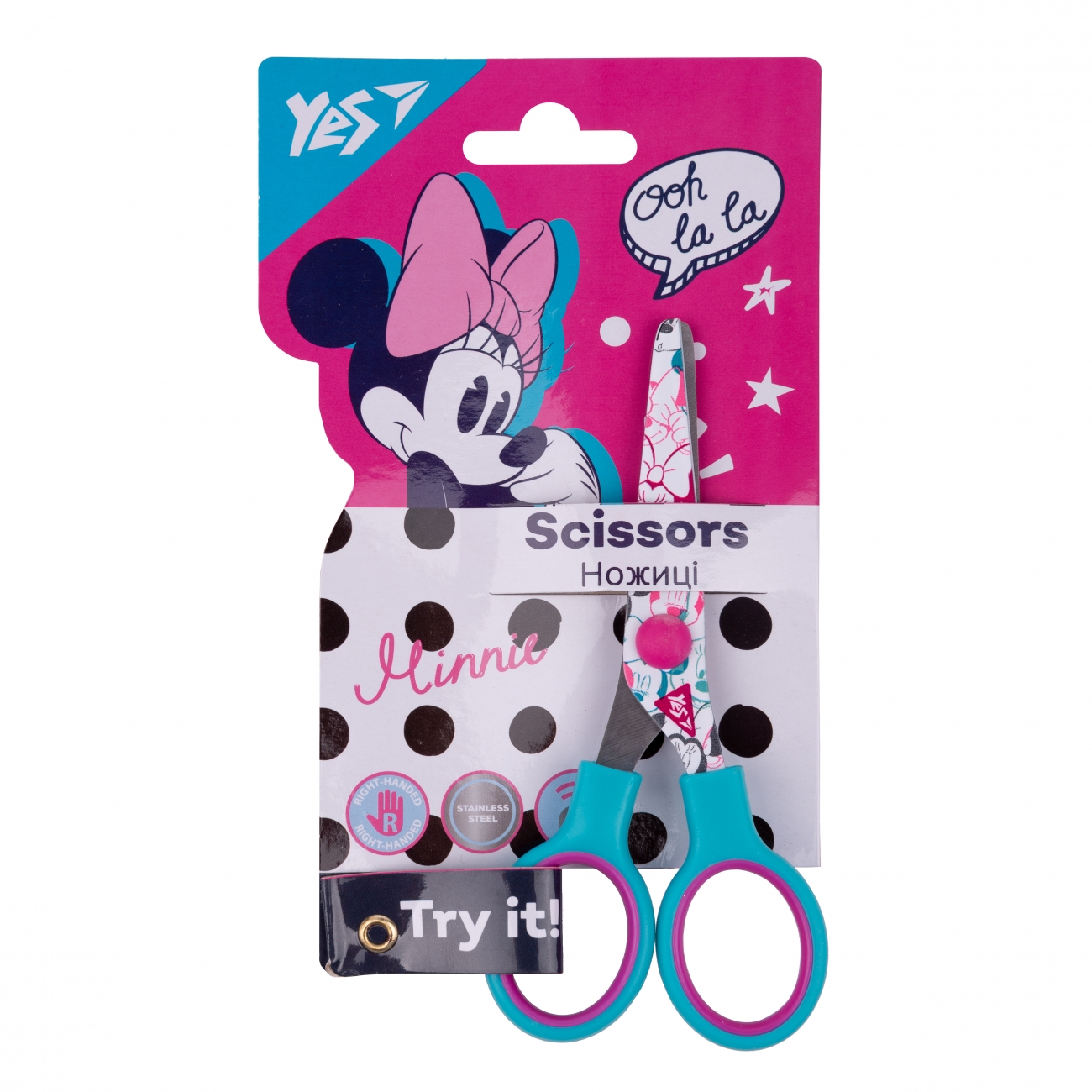 Ножиці "Minnie Mouse" 13 см, з принтом на лезі, 480416 Yes 1