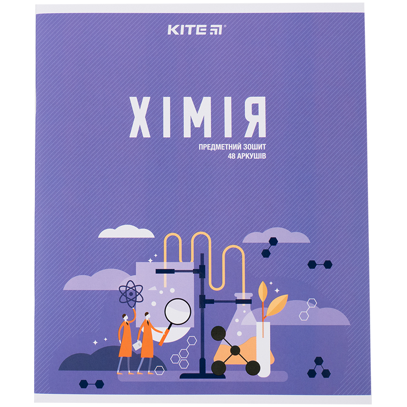 Зошит 48  кл, Предметка - Хімія, софт тач+УФ, Urban, K23-240-30