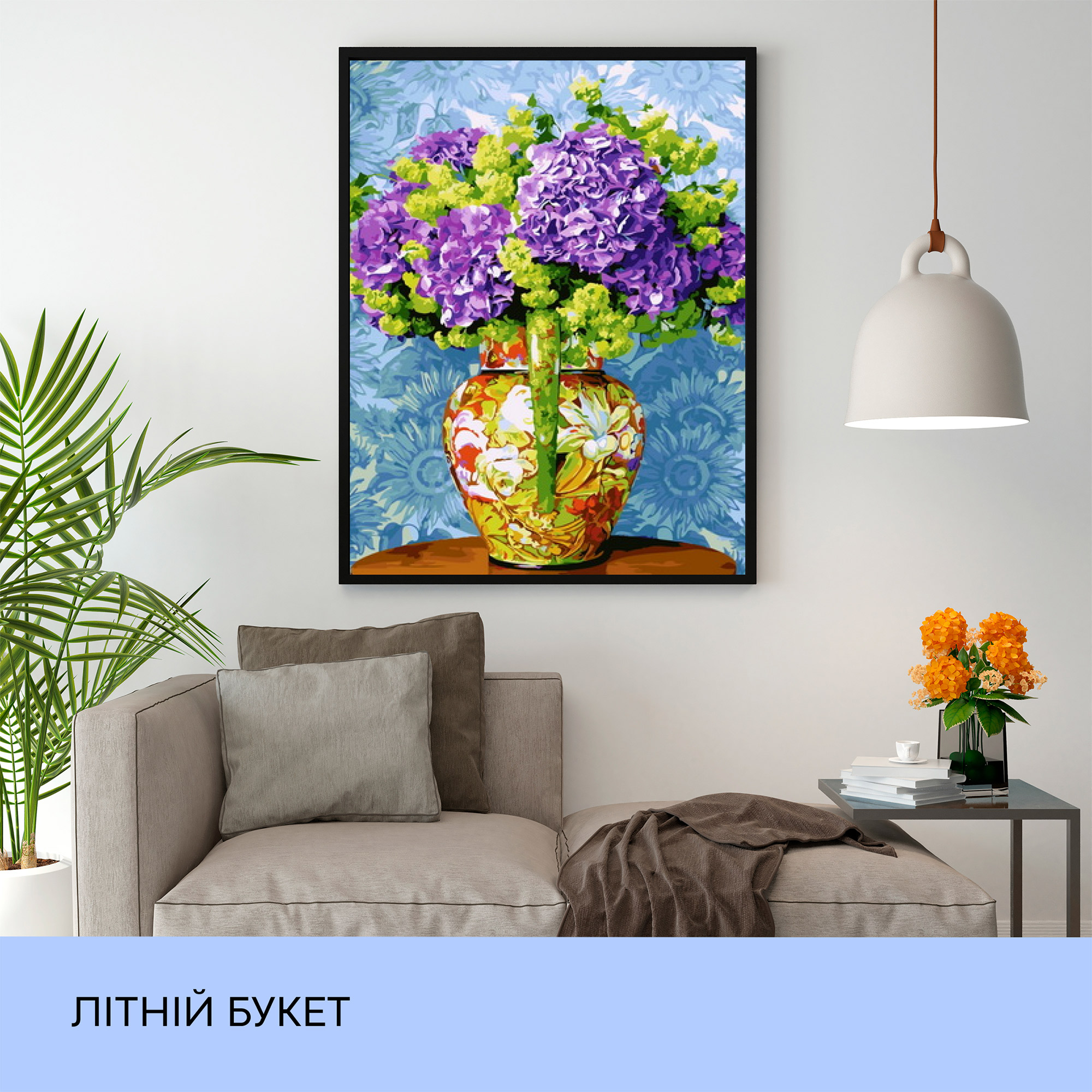 Набір для розпису по номерах "Літній букет" 40*50 см, IDEA2-GX32271, ТМ "99IDEAS" 2