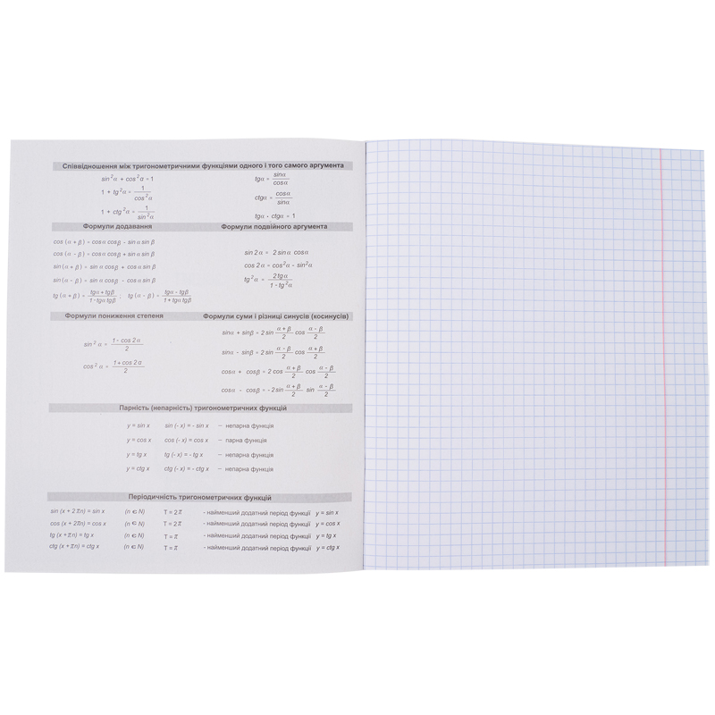 Зошит 48  кл, Предметка - Алгебра, софт т.гібр л, Cat, K23-240-24 3