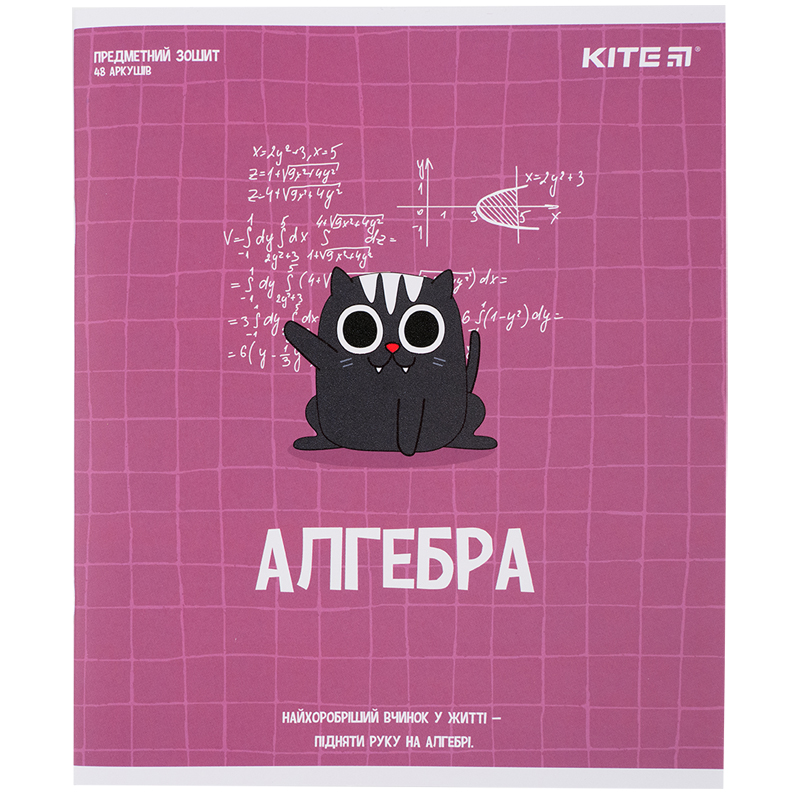 Зошит 48  кл, Предметка - Алгебра, софт т.гібр л, Cat, K23-240-24