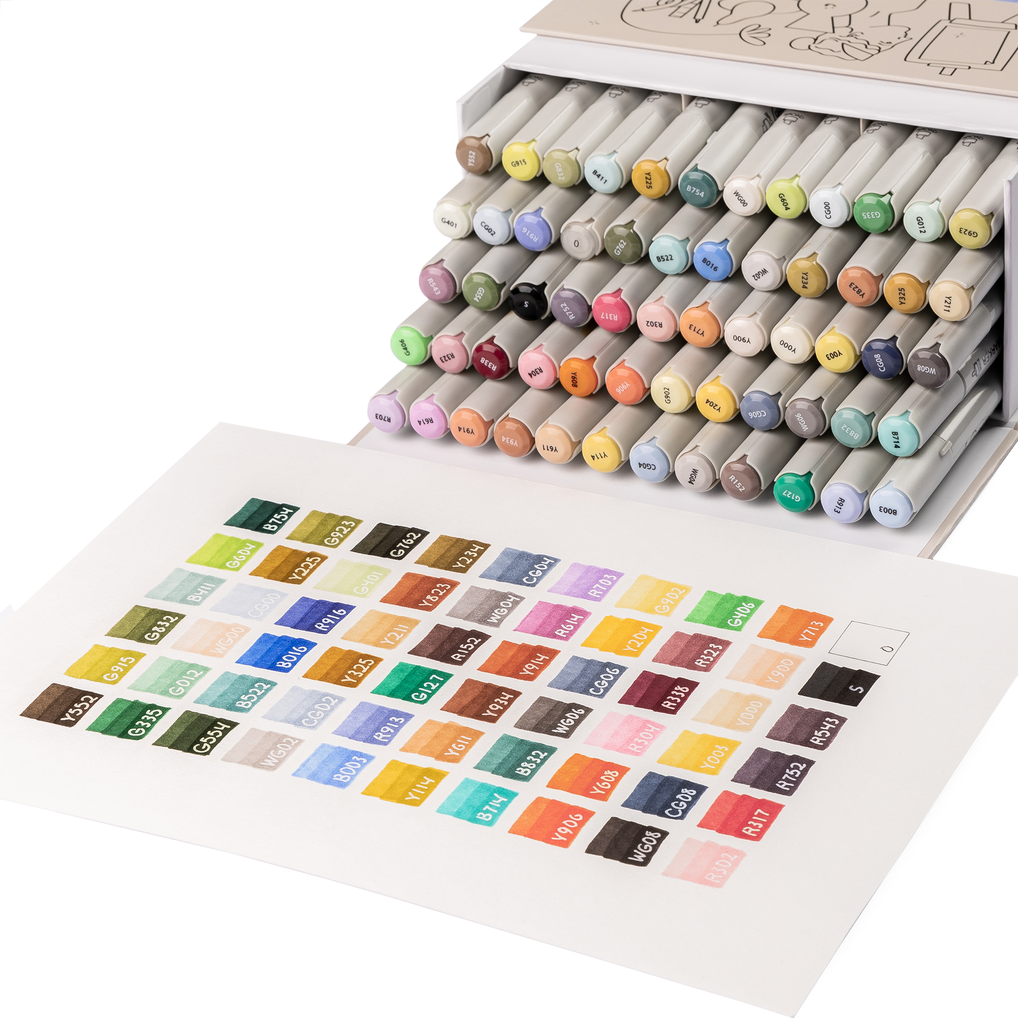 Набір маркерів Set 2, 60 шт., idea1-am/60set2, 99IDEAS 2