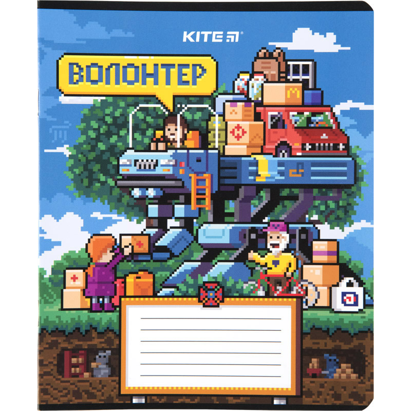 Тетрадь 12 кл., УФ лак, Пиксель, K23-232-1 2