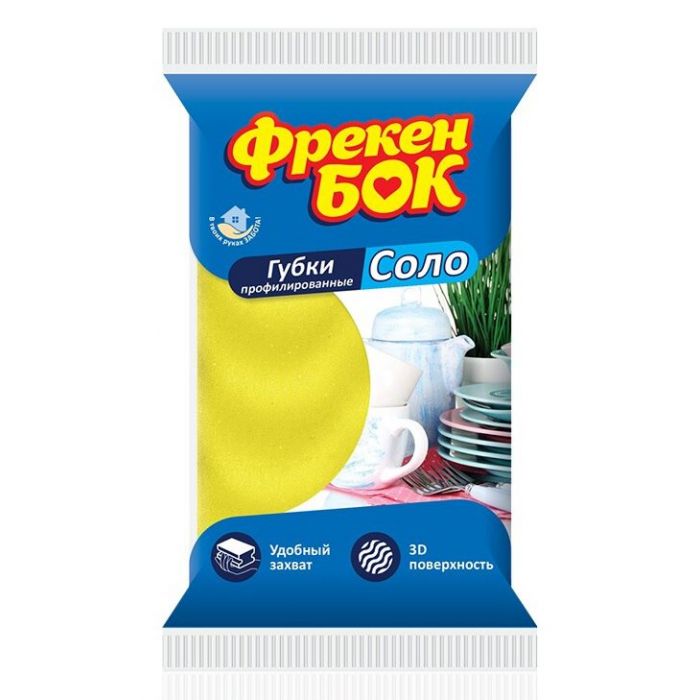 Губка ФБ кухона профільована Соло 1 шт., 15104590