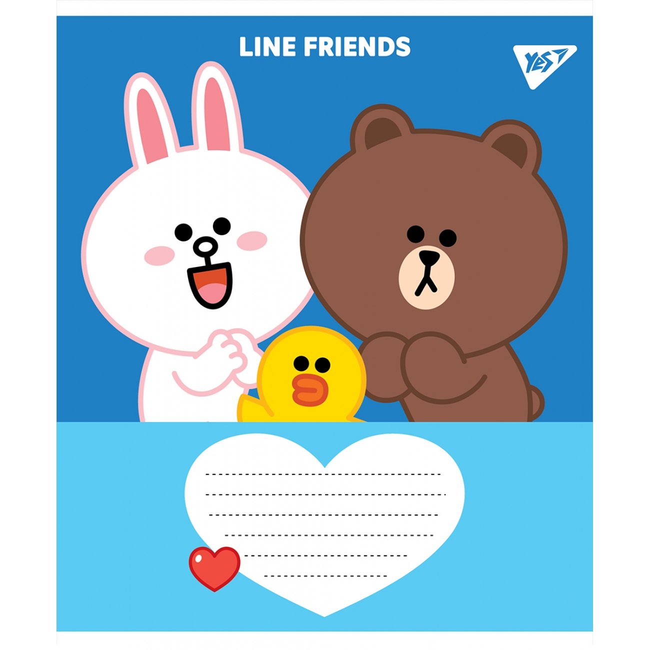 Тетрадь 12 кл. YES Line Friends, 766191 3