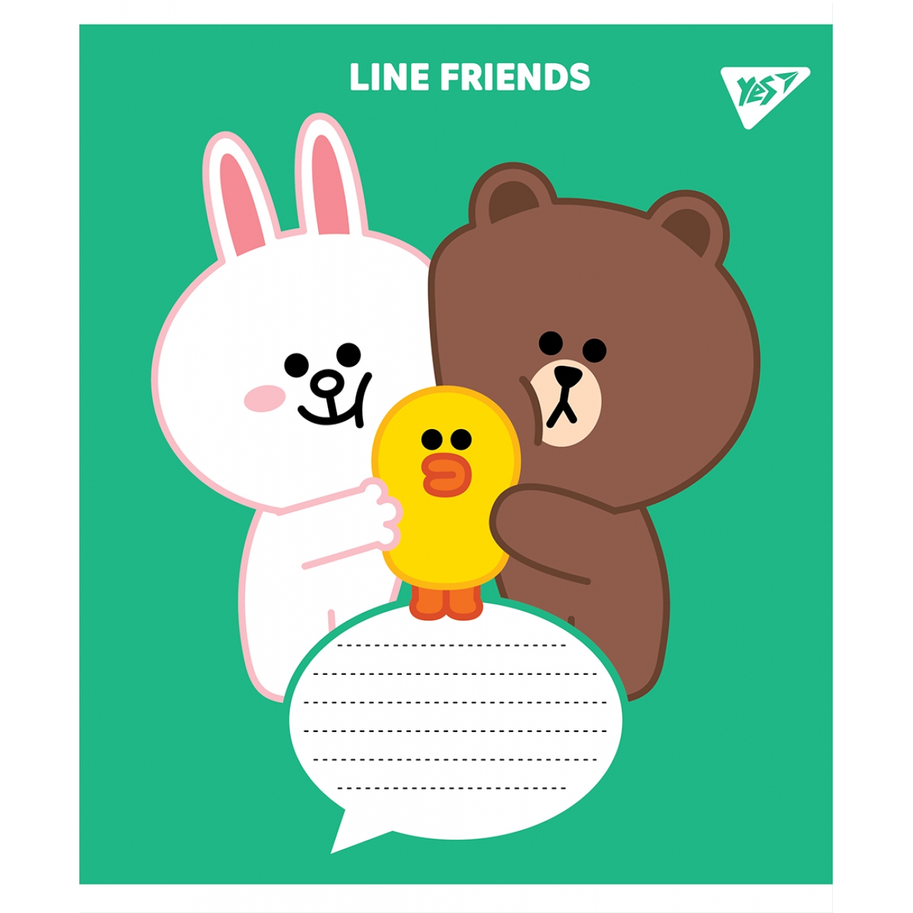 Тетрадь 12 кл. YES Line Friends, 766191 4