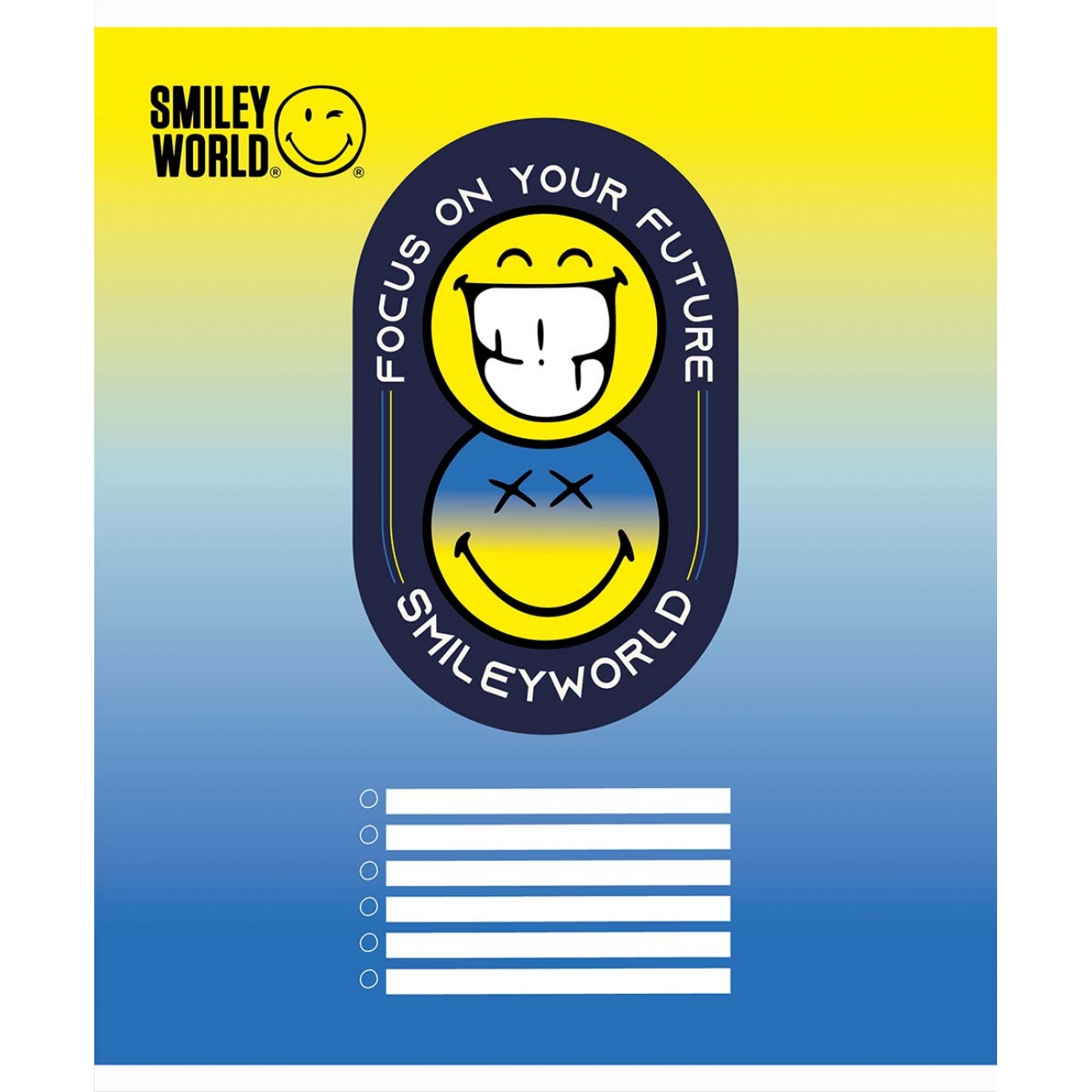 Зошит 12 кос. YES Smiley world, 766313