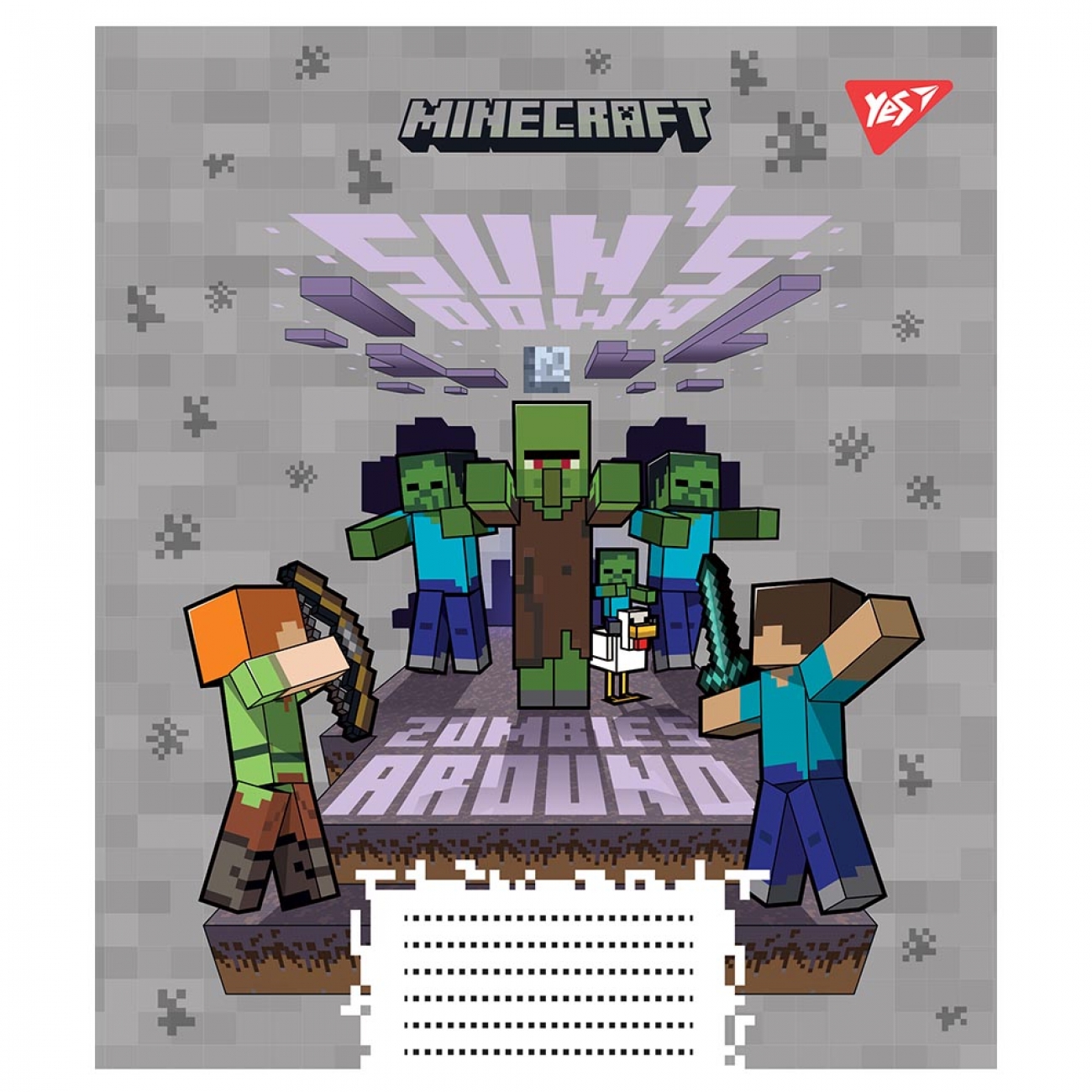 Зошит 12 кос. YES Minecraft, 766561 2