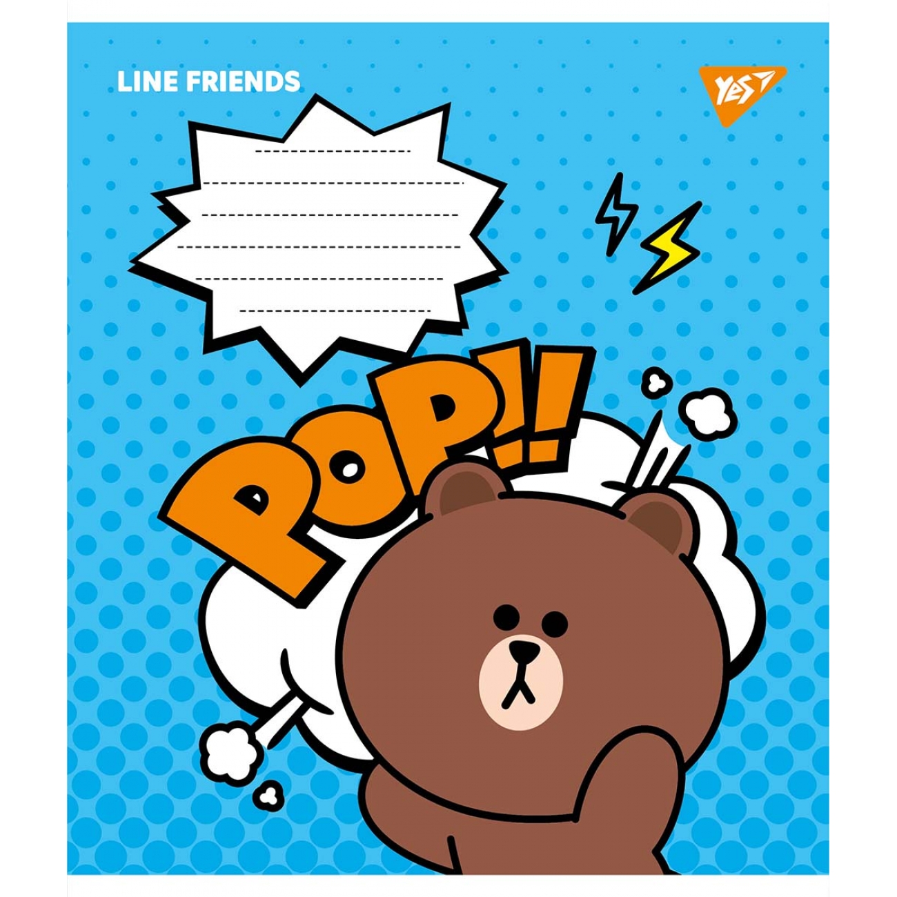Зошит 12 кос. YES Line friends, 766308 2