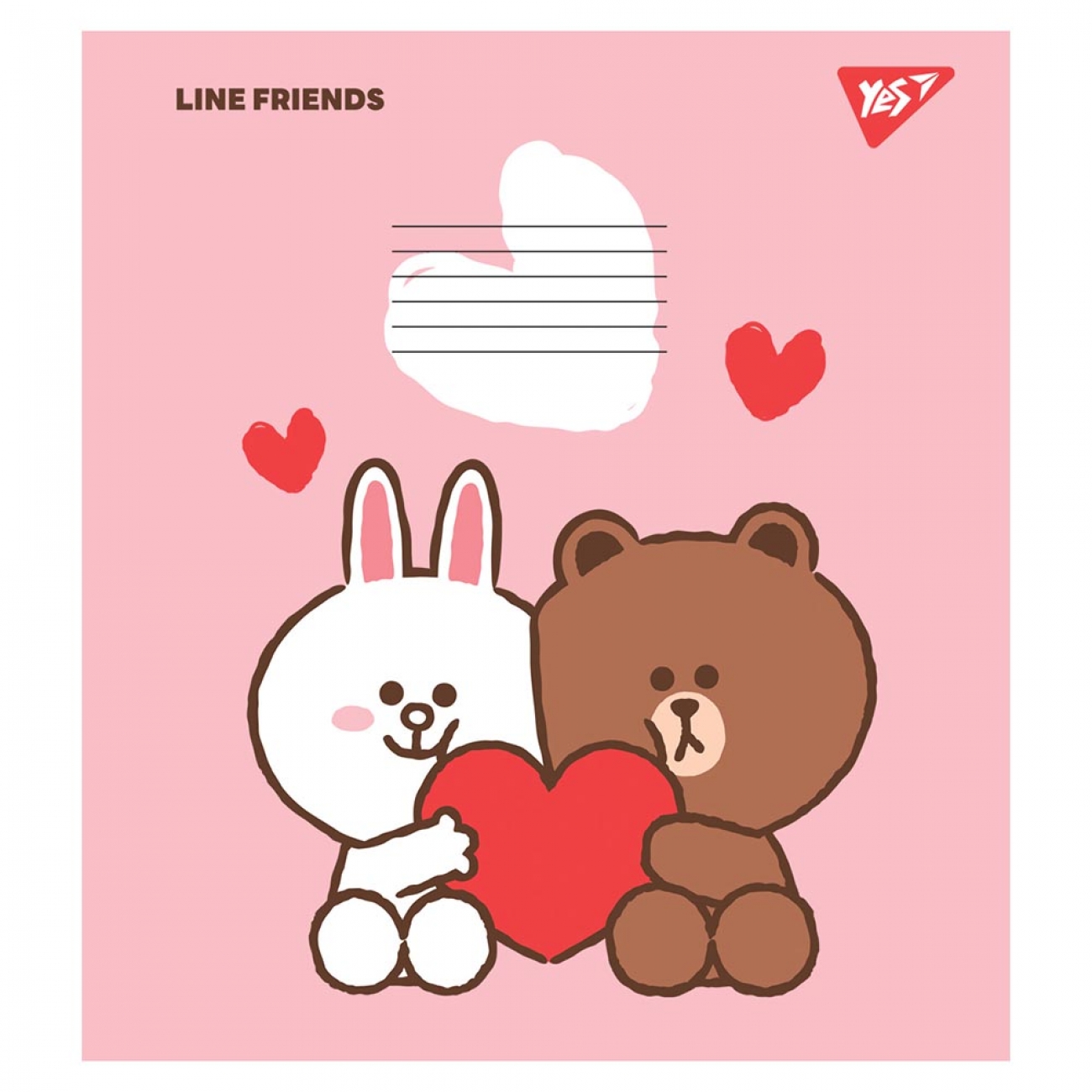 Зошит 12 кос. YES Line friends, 766560 4
