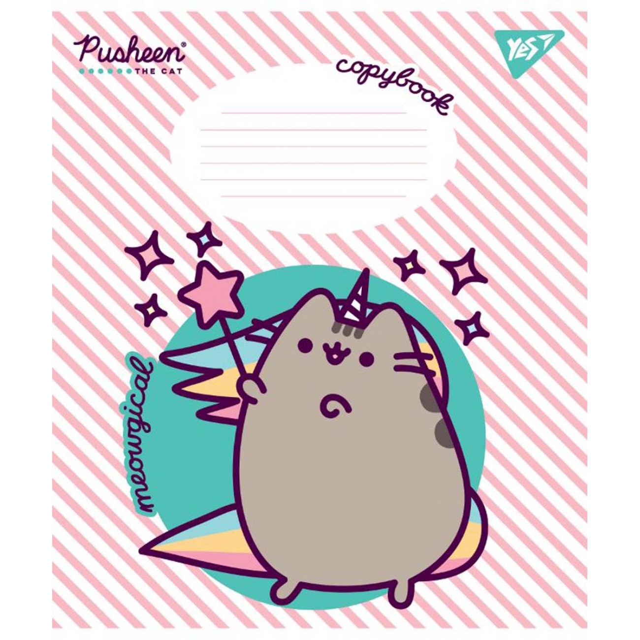 Зошит 12 кос. YES Pusheen, 766311