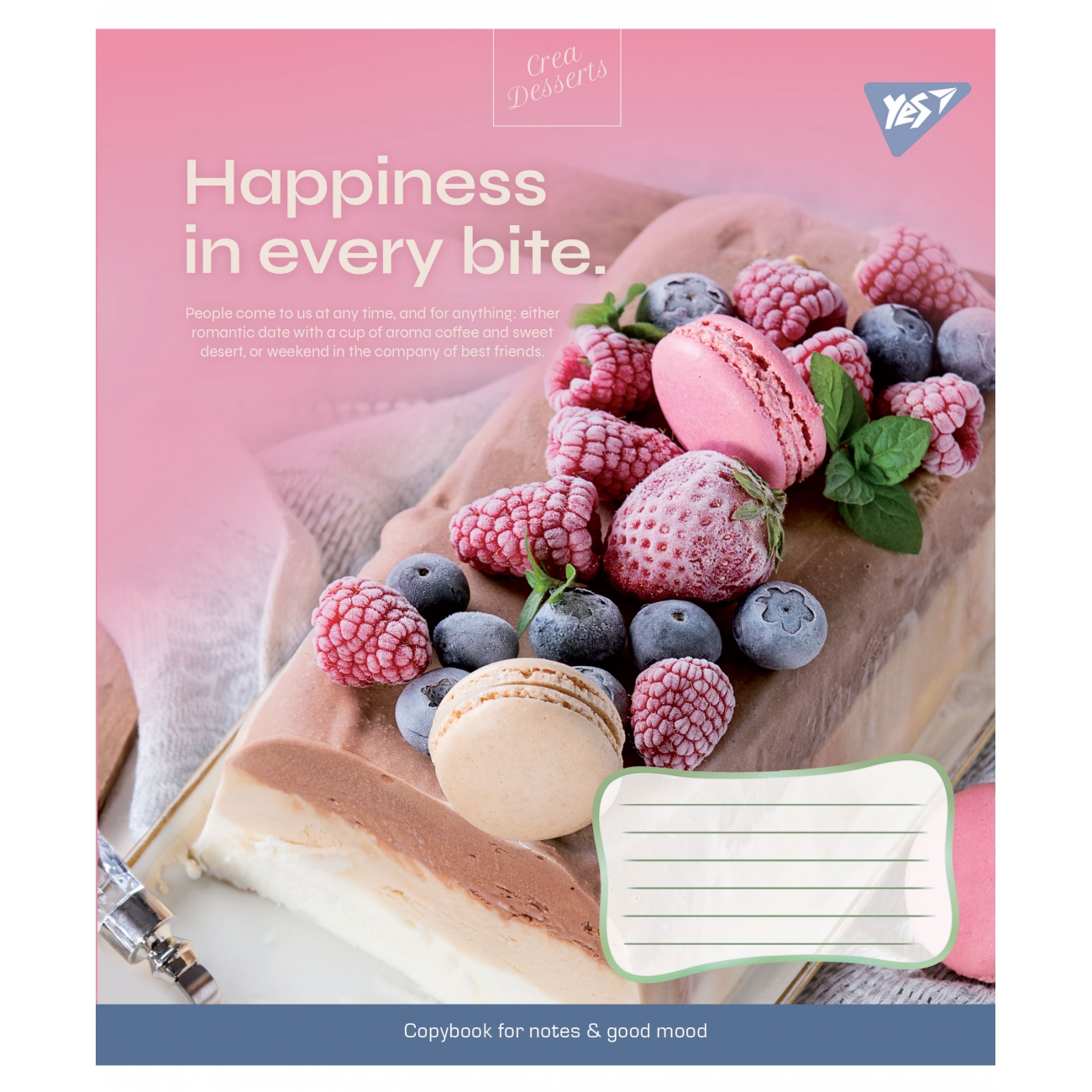Тетрадь 36 лин. YES Desserts, 766427 3