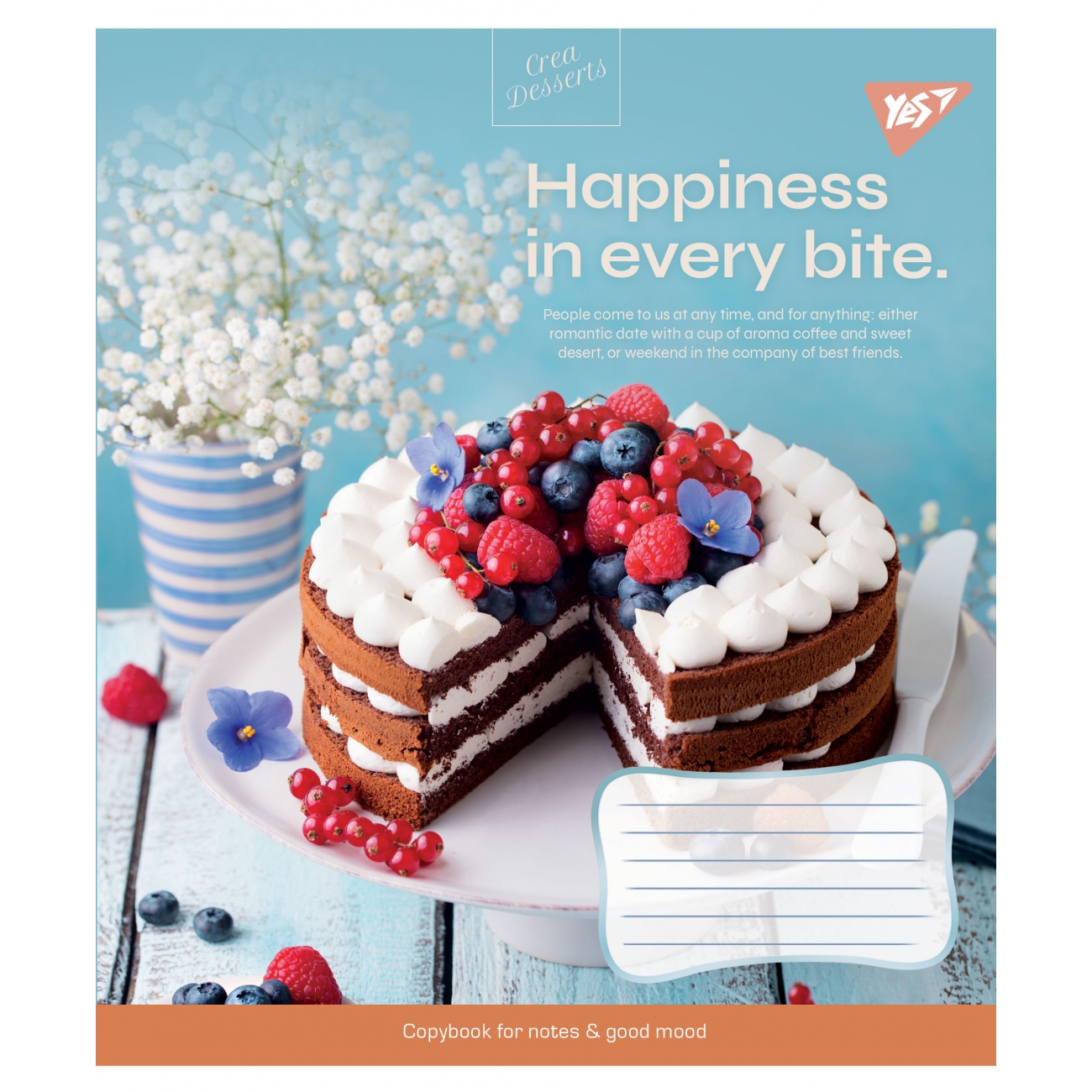 Тетрадь 36 лин. YES Desserts, 766427