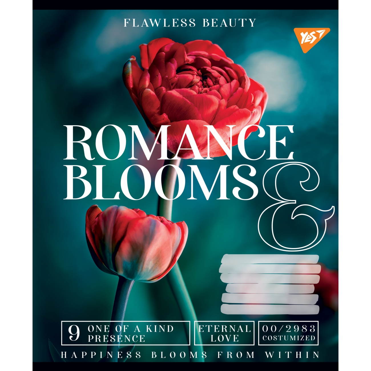 Тетрадь 96 лин. 1В Romance blooms, 766509