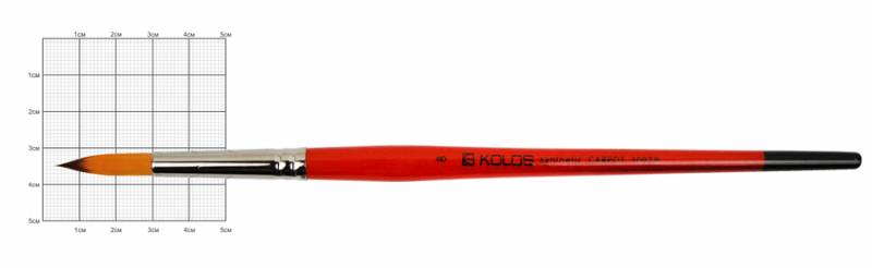 Кисть Синтетика круглая Carrot 1097R №8 Kolos 1