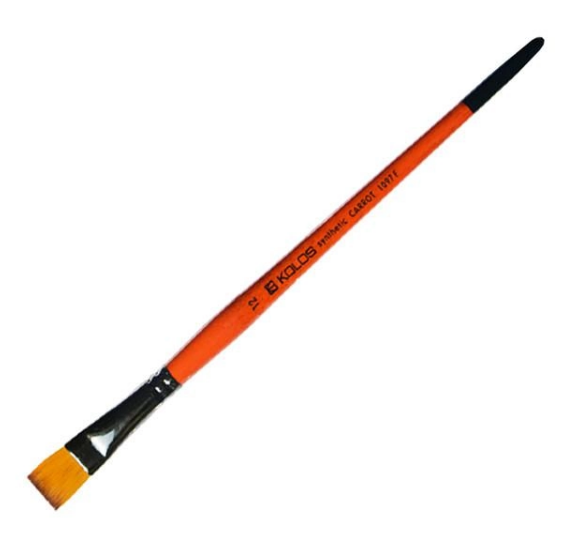 Синтетика плоская Carrot 1097F №12, д. р. кисть Kolos 1
