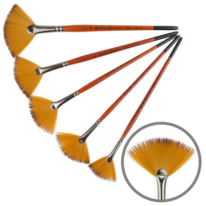 Синтетика веерная Carrot 1097FN №4 Kolos