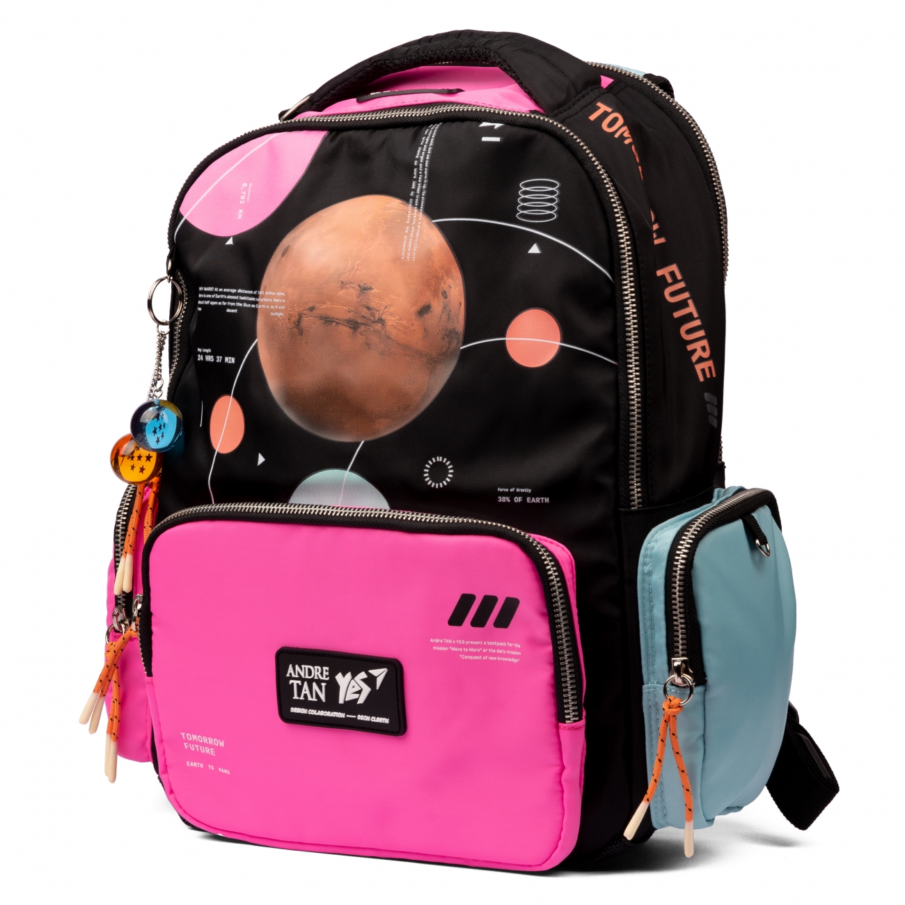 Рюкзак школьный YES T-129 "by Andre Tan Space pink", 559036 1