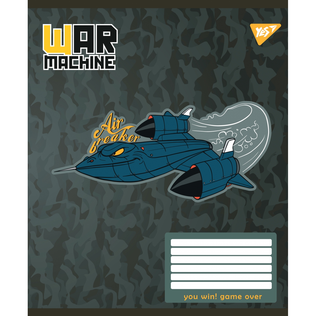 Тетрадь 12 кл. YES War machine, 766278 1