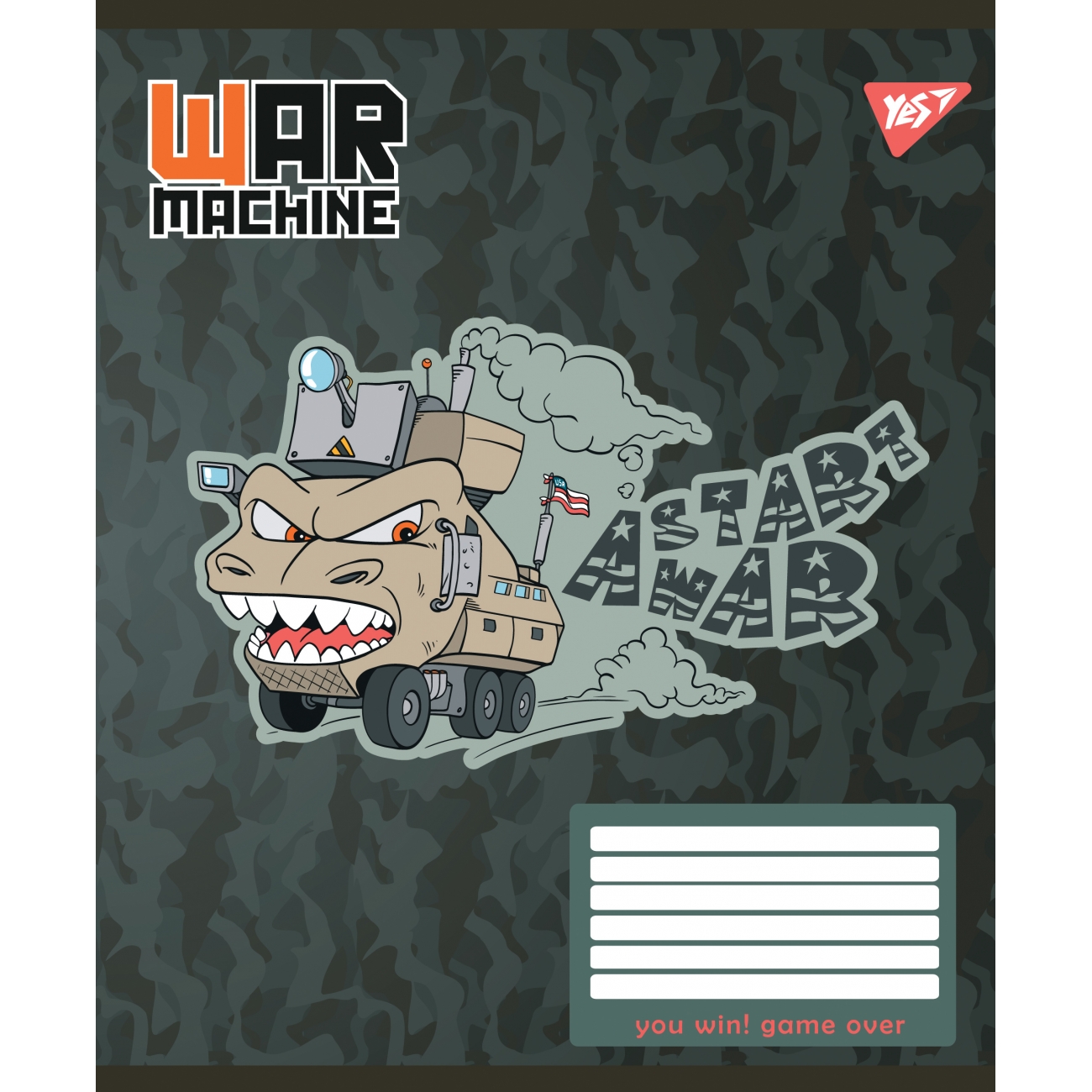 Тетрадь 12 кл. YES War machine, 766278 3