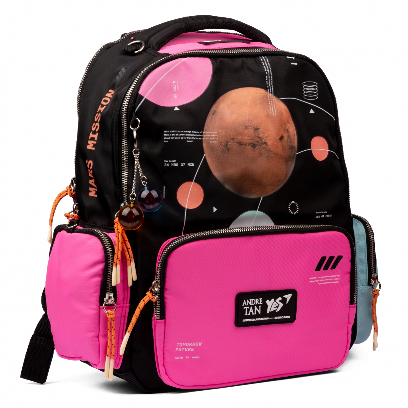 Рюкзак школьный YES T-129 "by Andre Tan Space pink", 559036
