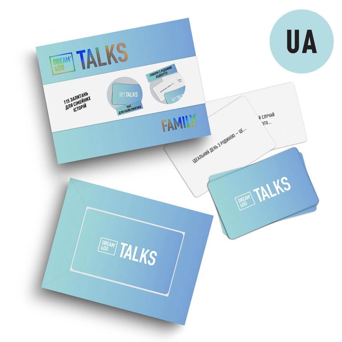Игра-разговор настольная "Dream&Do Talks - Family" (укр), ТМ "1Dea.me" 2